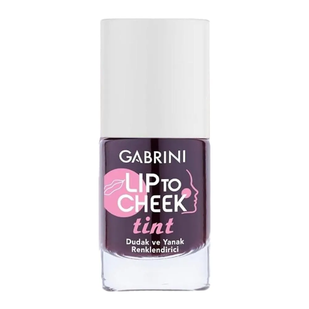 تینت لب قرمز گابرینی gabrini گیلاسی رنگ cherry red حجم 12 میل — تصویر ۴