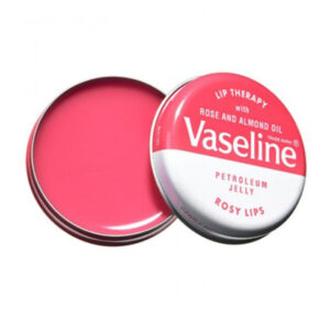 بالم لب کاسه ای رزی وازلین Vaseline Lip Balm Rose