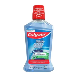 دهانشویه سه کاره کولگیت Colgate بدون الکل مدل Triple Action حجم 500 میل