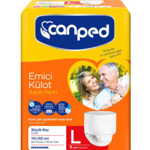 پوشک بزرگسال جان پد Canped شورتی سایز لارج L بزرگ بسته 8 عددی