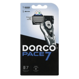 خودتراش مردانه دورکو Dorco مدل Pace 7 هفت تیغه حاوی ویتامین E و آلوئه‌ورا