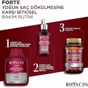 پک ضد ریزش مو بیوکسین فورته شامپو + سرم + قرص کراتین Bioxcin Forte